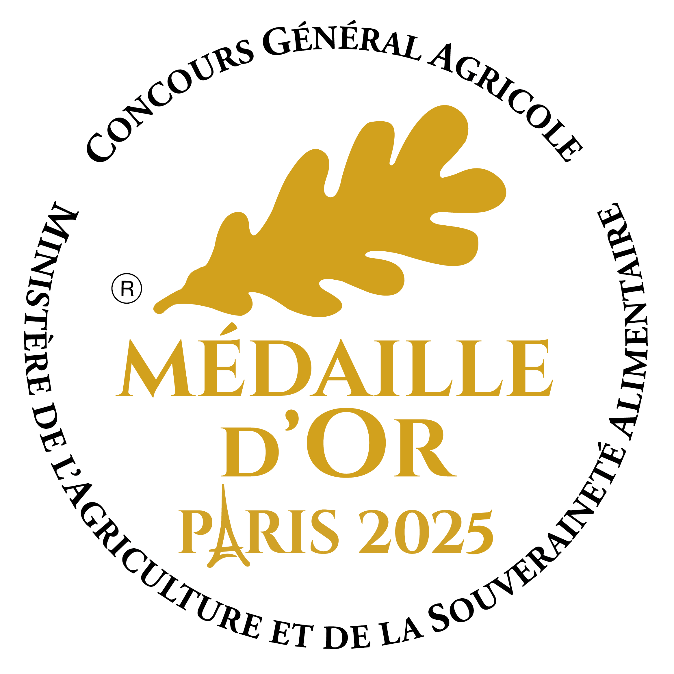 Médaille d'Or 2025 au Concours Général Agricole de Paris